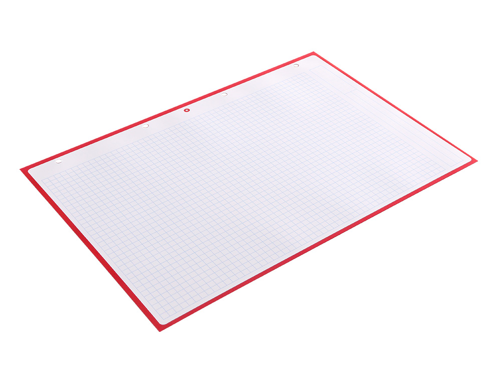 FEUILLET MOBILE ANTARTIK A4 80FEUILLES 90G QUADRILLAGE 5MM  4 TROUS BORD COLORIS FRAMBOISE