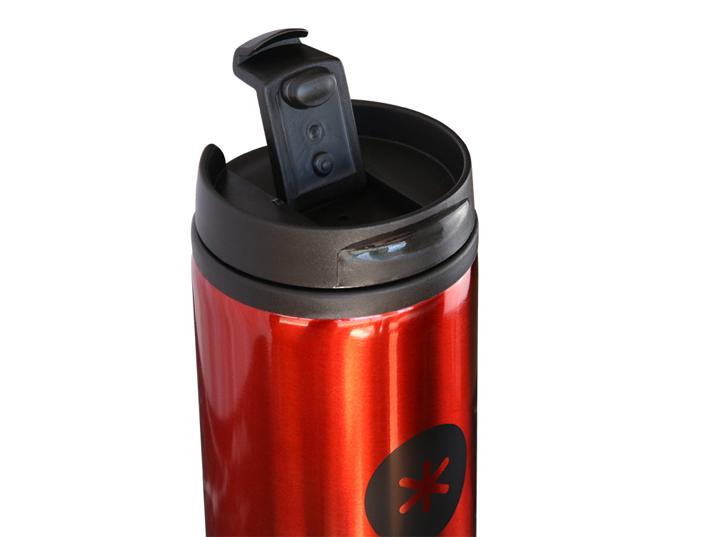 GOURDE ANTARTIK ACIER INOXYDABLE COUVERCLE DISTRIBUTEUR SYSTEME DE SECURITE 290 ML ROUGE
