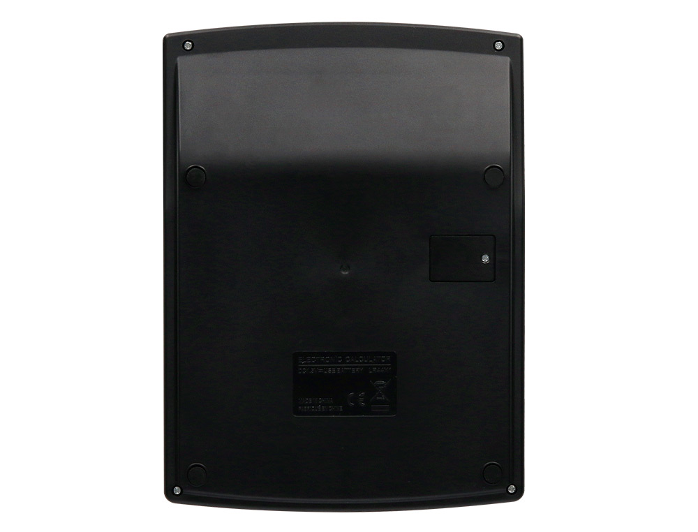 CALCULATRICE DE BUREAU LIDERPAPEL XF29 12 CHIFFRES   TAXES SOLAIRE ET PILES        COLORIS NOIR 190X140X30 MM