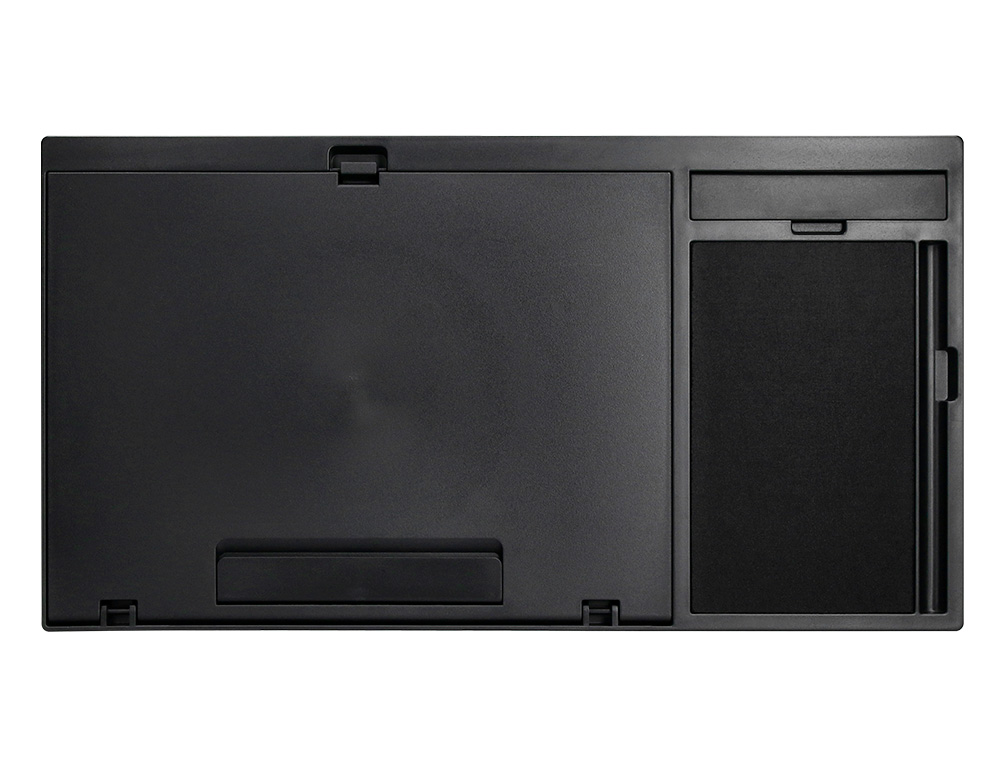 SUPPORT Q-CONNECT ORDINATEUR PORTABLE TAPIS DE SOURIS ET   SUPPORT TELEPHONE 7 REGLAGES  EN HAUTEUR COLORIS NOIR