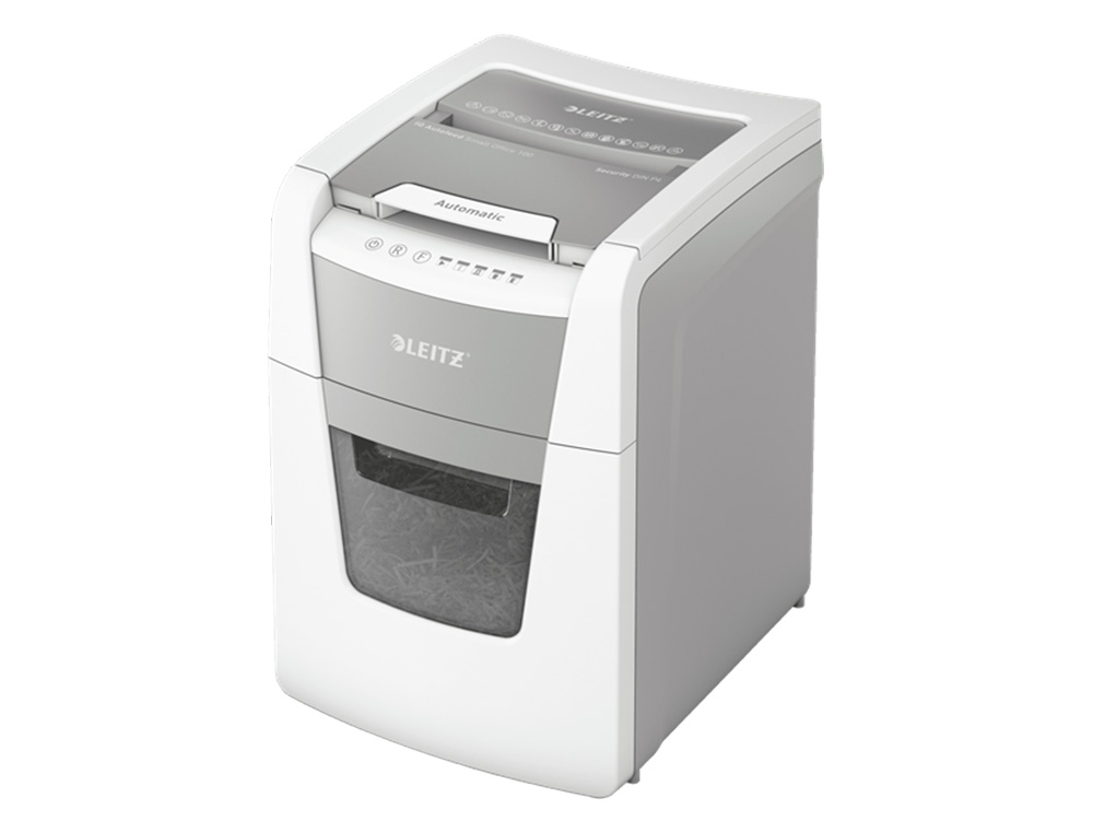 DESTRUCTEUR DE DOCUMENTS LEITZ IQ AUTO+ OFFICE MICRO P4 100F CORBEILLE DE 44L