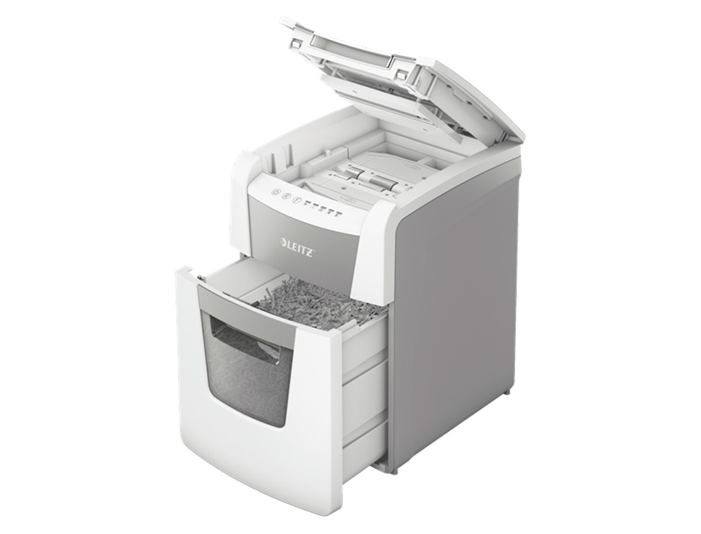 DESTRUCTEUR DE DOCUMENTS LEITZ IQ AUTO+ OFFICE MICRO P4 100F CORBEILLE DE 44L