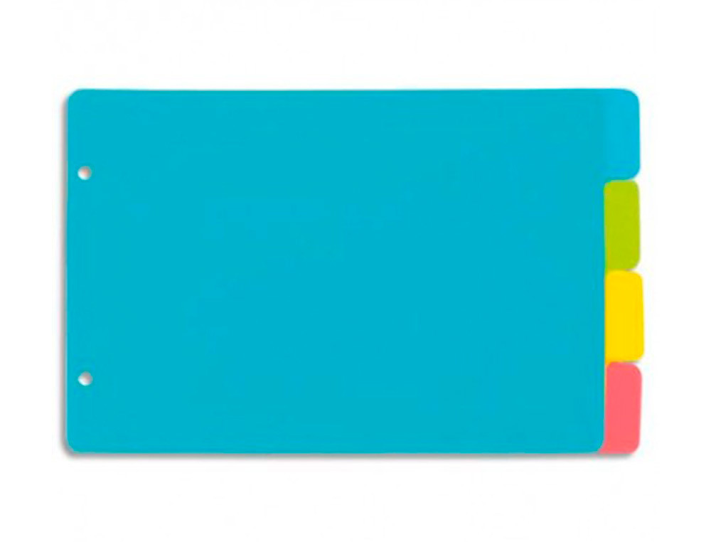 INTERCALAIRES VIQUEL A5 HAPPY FLUO 4 POSITIONS 14,5X22,5CM COLORIS ASSORTIS