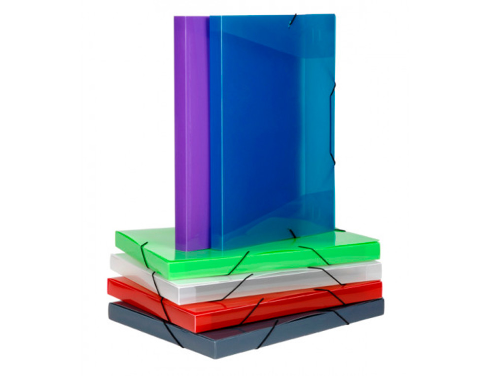BOITE DE CLASSEMENT COOLBOX A3 DOS 3CM POLYPROPYLENE      PROPYGLASS COLORIS ASSORTIS