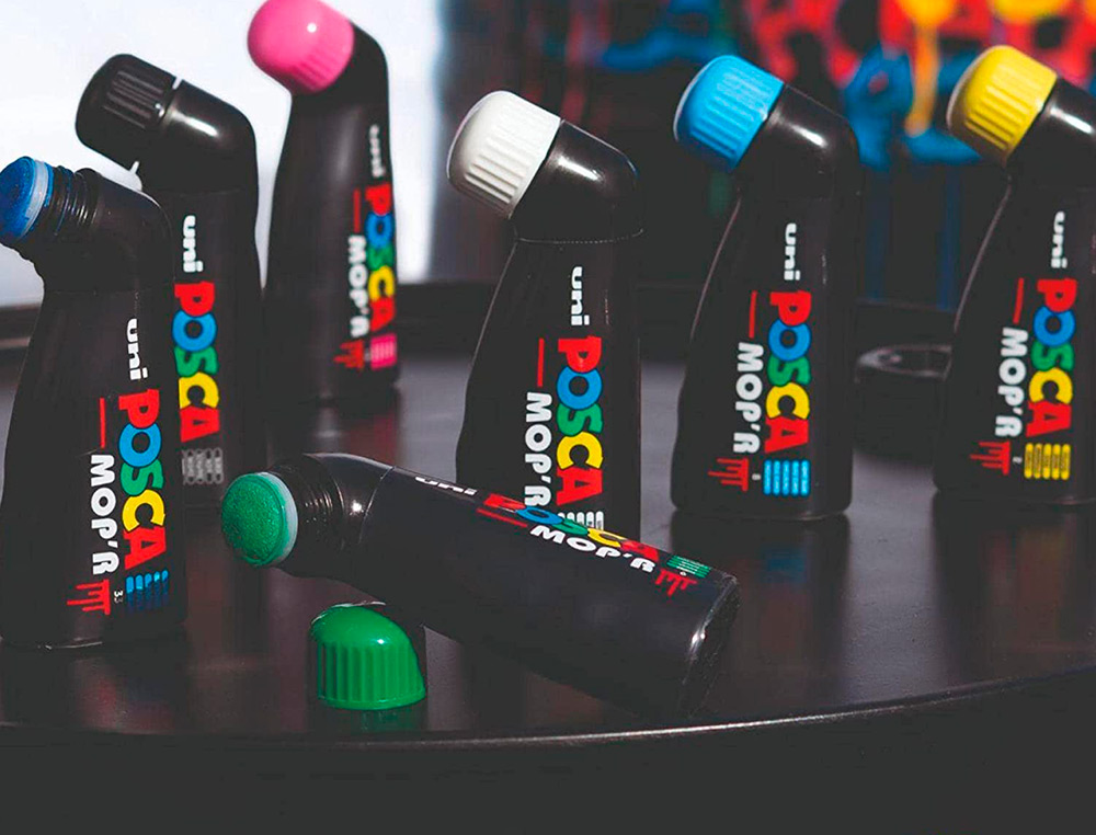 MARQUEUR POSCA MOP'R PEINTURE COUVRANTE SET DE 8 COLORIS    ASSORTIS