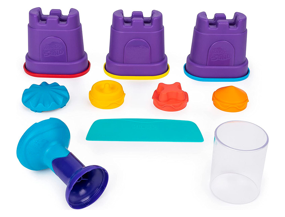 COFFRET KINETIC SAND SABLE MAGIQUE MODELER TRICOULEUR 6 ACCESSOIRES