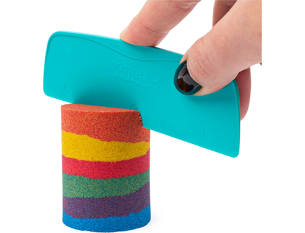 COFFRET KINETIC SAND SABLE MAGIQUE MODELER TRICOULEUR 6 ACCESSOIRES
