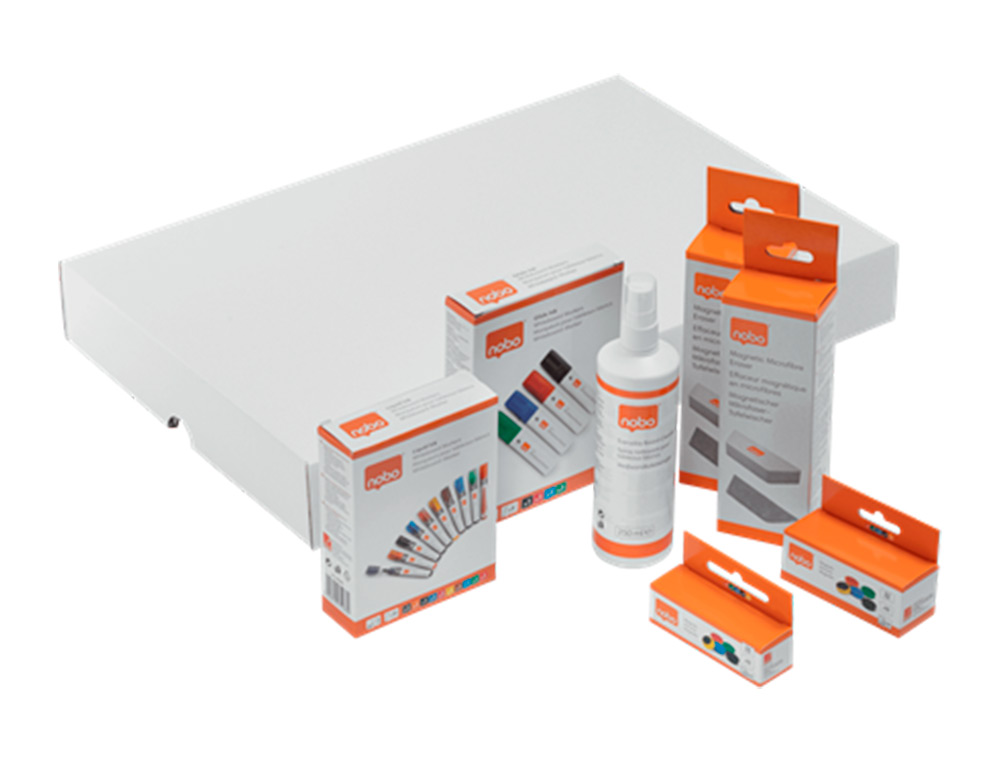 KIT D'ACCESOIRES TABLEAU BLANC ESSELTE 10 MARQUEURS 10 AIMANTS 32MM 2 EFFACEURS 1 SPRAY NETTOYAGE