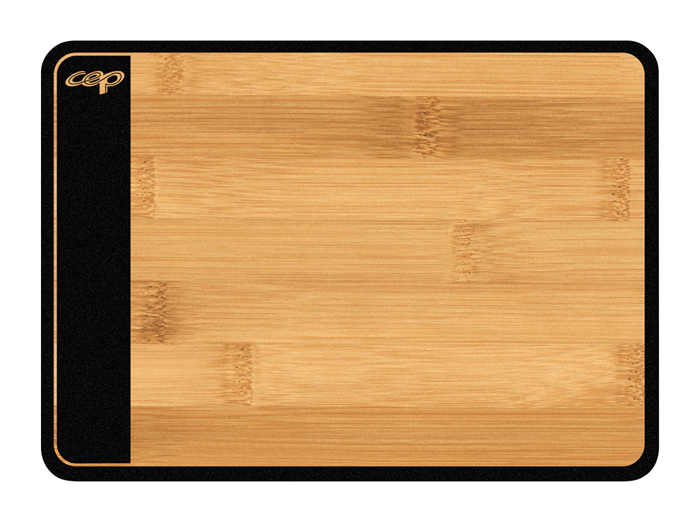 TAPIS DE SOURIS CEP NOIR ET BAMBOU 210X150MM EP 2MM