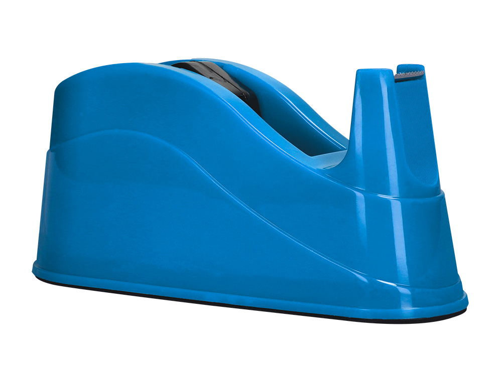 DEVIDOIR DE COMPTOIR DE RUBAN ADHESIF POUR ROULEAU DE 66M 220X100X70 MM COLORIS BLEU
