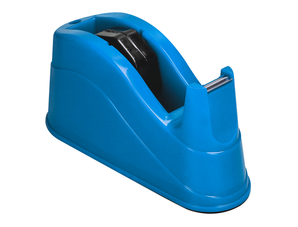 DEVIDOIR DE COMPTOIR DE RUBAN ADHESIF POUR ROULEAU DE 66M 220X100X70 MM COLORIS BLEU