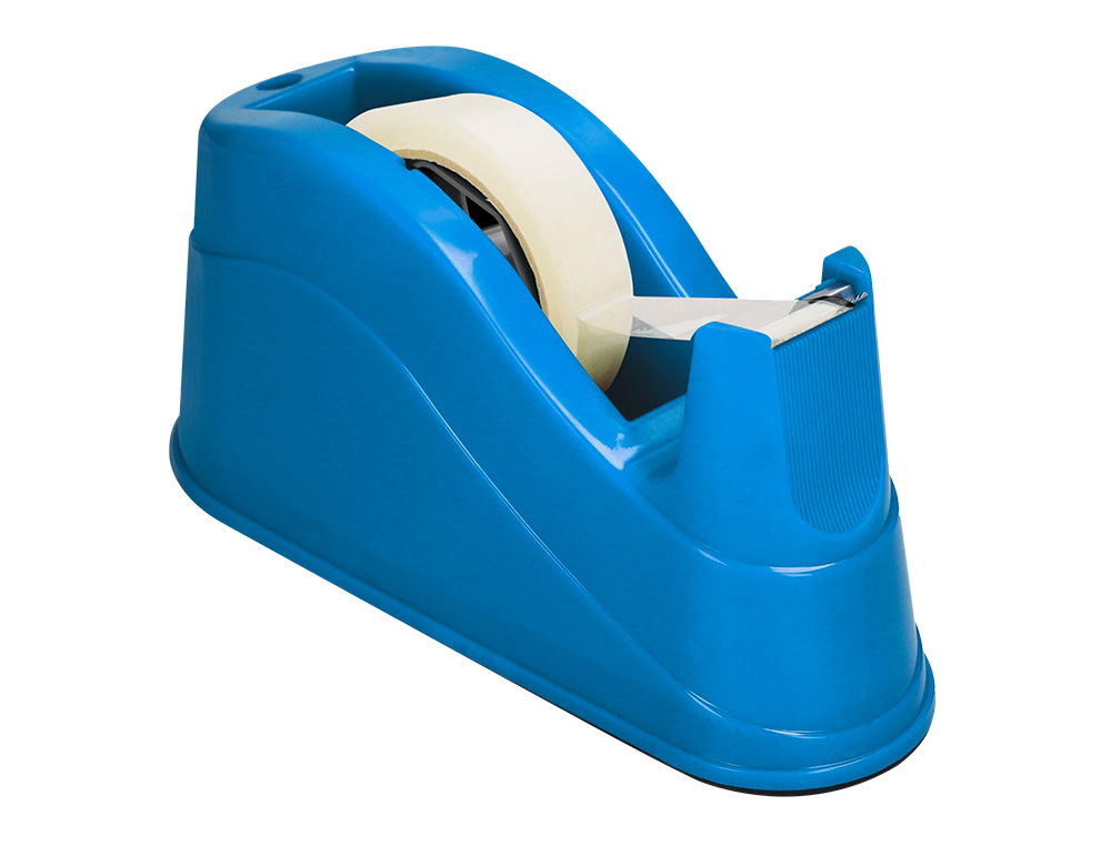 DEVIDOIR DE COMPTOIR DE RUBAN ADHESIF POUR ROULEAU DE 66M 220X100X70 MM COLORIS BLEU