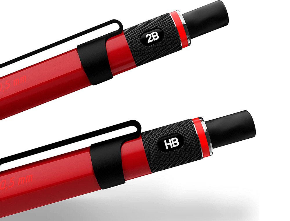 PORTEMINE ROTRING 500 COLORIS ROUGE 0,5MM