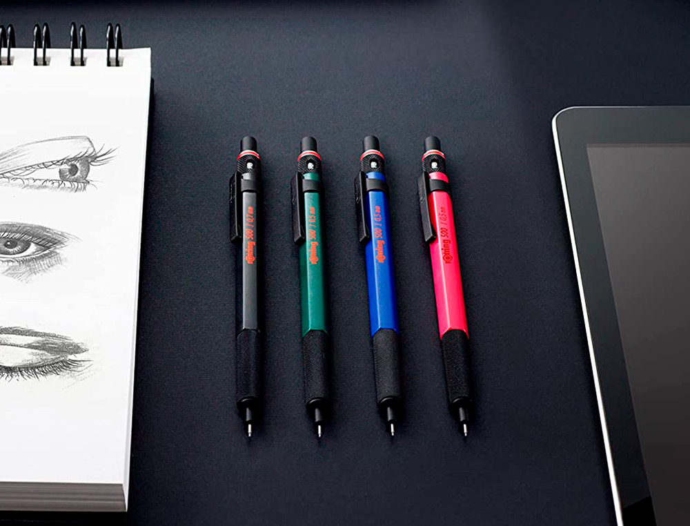 PORTEMINE ROTRING 500 COLORIS ROUGE 0,5MM