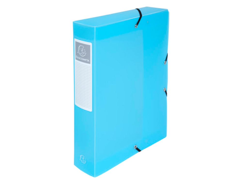 BOITE DE CLASSEMENT EXACOMPTA GAMME CHROMALINE PASTEL POLYPROPYLENE A4 240X320MM DOS 60MM.