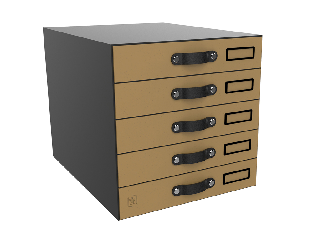 MODULE DE CLASSEMENT SAVANA OXFORD 5 TIROIRS A4+ POIGNEES ERGONOMIQUES CARTON RECYCLE