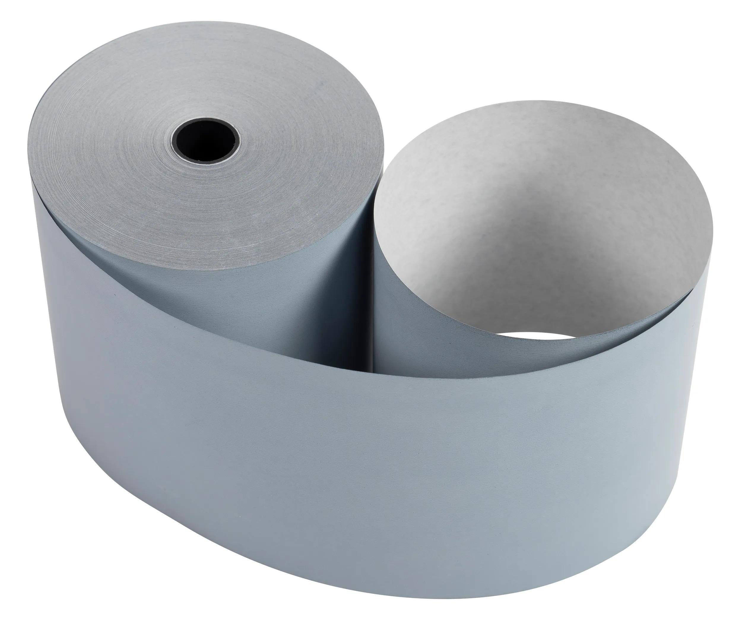 BOBINE THERMIQUE EXACOMPTA EXABLUE 80X80MM LONG. 76M 52G/M2 IMPRESSION VERSO TRES LONGUE CONSERVATION PAQUET 10 UNITES