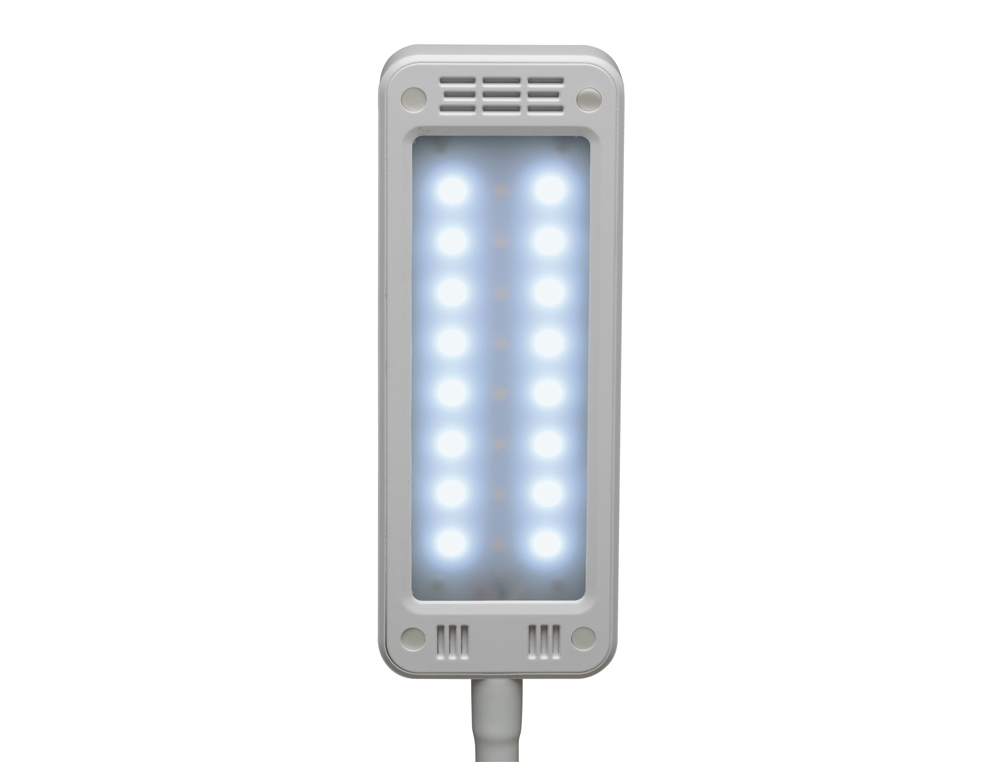 LUMINAIRE BUREAU MAUL LED PEARLY COLOUR VARIO REGLABLE  HAUTEUR 37,5CM BRAS 35,7CM    TETE 16X6CM COLORIS BLANC