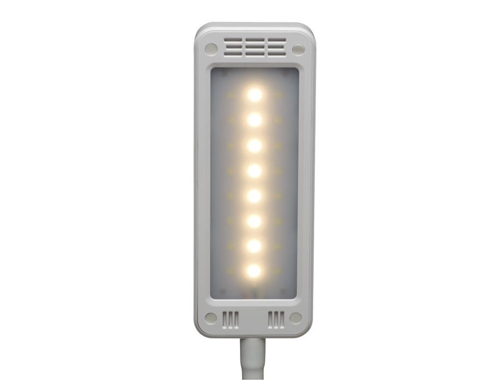 LUMINAIRE BUREAU MAUL LED PEARLY COLOUR VARIO REGLABLE  HAUTEUR 37,5CM BRAS 35,7CM    TETE 16X6CM COLORIS BLANC