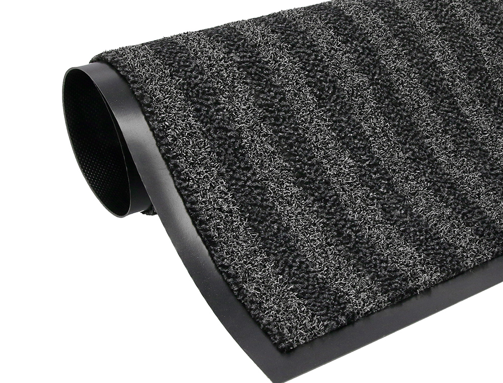 TAPIS SOL Q-CONNECT PREMIUM POUR INTERIEUR ANTIDERAPANT   FIBRE POLYPROPYLENE ET FEUTRE 60X40CM COLORIS GRIS