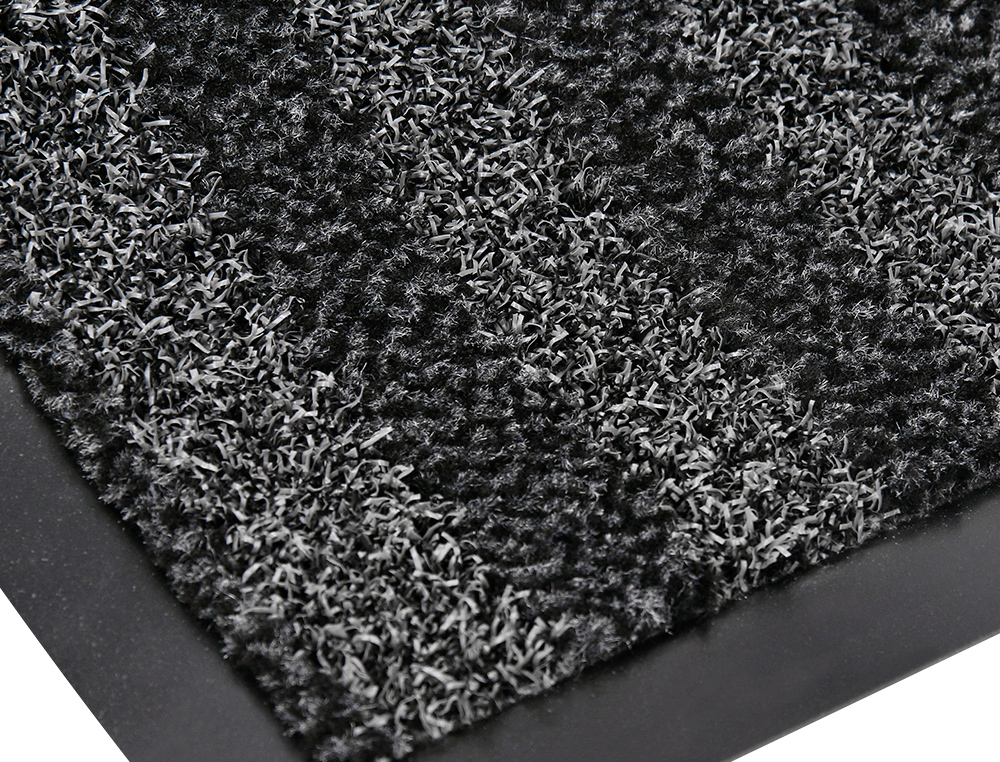 TAPIS SOL Q-CONNECT PREMIUM POUR INTERIEUR ANTIDERAPANT   FIBRE POLYPROPYLENE ET FEUTRE 60X40CM COLORIS GRIS