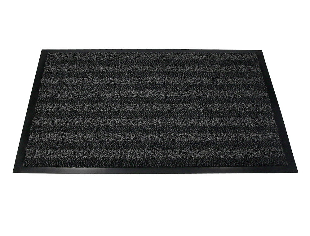 TAPIS SOL Q-CONNECT PREMIUM POUR INTERIEUR ANTIDERAPANT   FIBRE POLYPROPYLENE ET FEUTRE 60X40CM COLORIS GRIS
