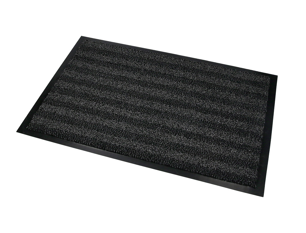 TAPIS SOL Q-CONNECT PREMIUM POUR INTERIEUR ANTIDERAPANT   FIBRE POLYPROPYLENE ET FEUTRE 60X40CM COLORIS GRIS