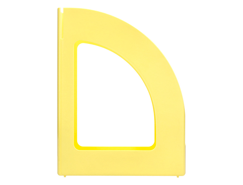 PORTE-REVUES Q-CONNECT PLASTIQUE 320X250X80MM        COLORIS JAUNE PASTEL