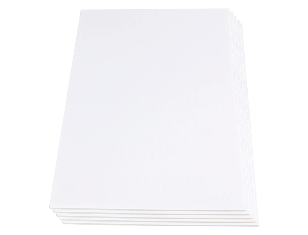 CARTON PLUME LIDERPAPEL DOUBLE-FACE 70X100CM          EPAISSEUR 10MM COLORIS BLANC