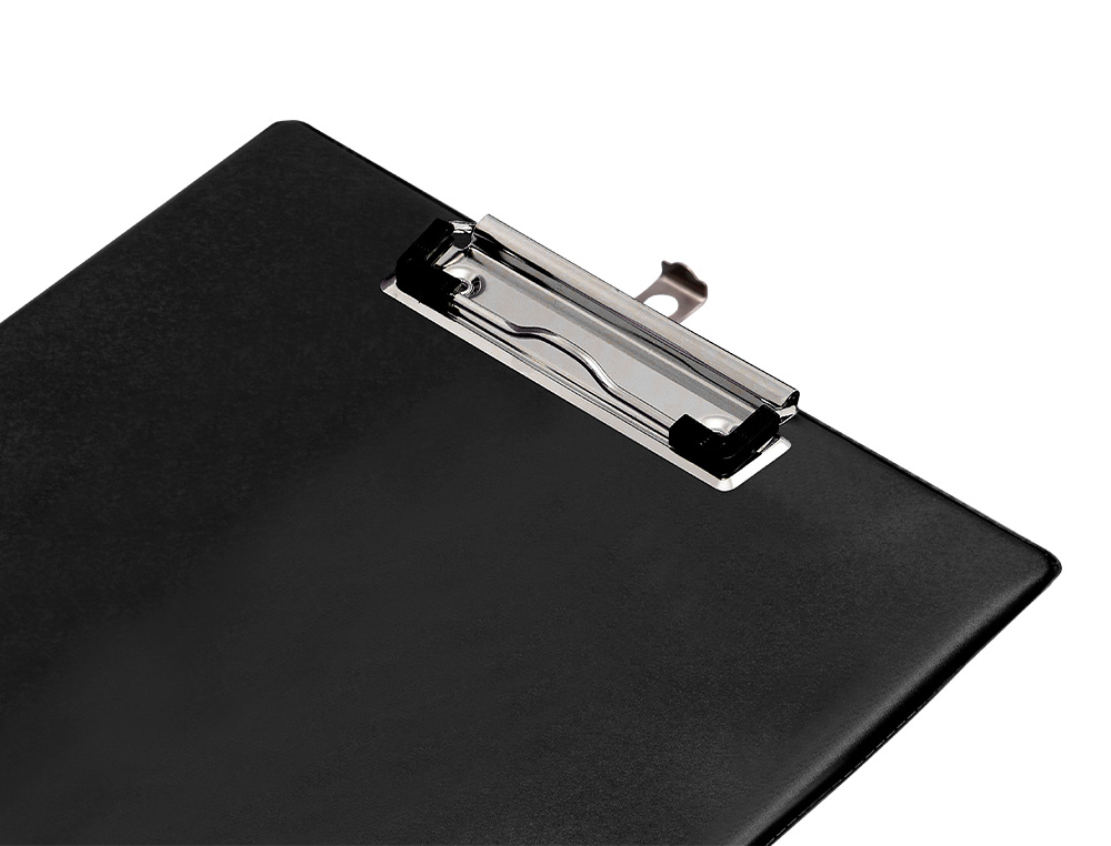 PORTE-BLOC Q-CONNECT DIN A4 PLASTIQUE 50% RECYCLE         EPAISSEUR 2,1MM COLORIS NOIR