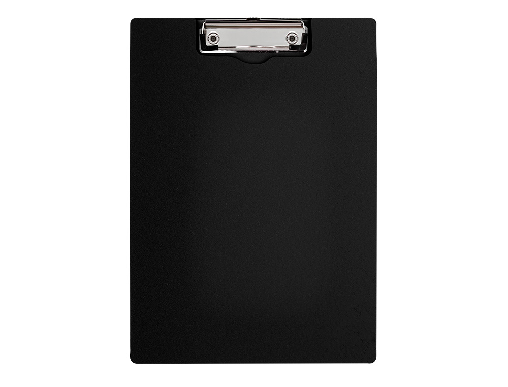 PORTE-BLOC Q-CONNECT MINICLIP SUPERIEUR DIN A4 PLASTIQUE    50% RECYCLE EPAISSEUR 2,1MM   COLORIS NOIR