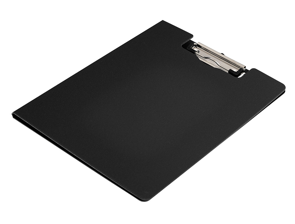 PORTE-BLOC Q-CONNECT MINICLIP SUPERIEUR DIN A4 PLASTIQUE    50% RECYCLE EPAISSEUR 2,1MM   COLORIS NOIR