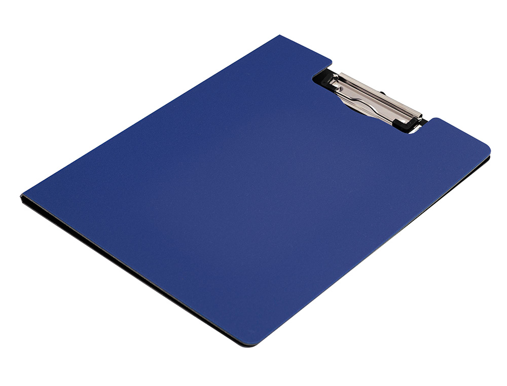PORTE-BLOC Q-CONNECT MINICLIP SUPERIEUR DIN A4 PLASTIQUE    50% RECYCLE EPAISSEUR 2,1MM   COLORIS BLEU