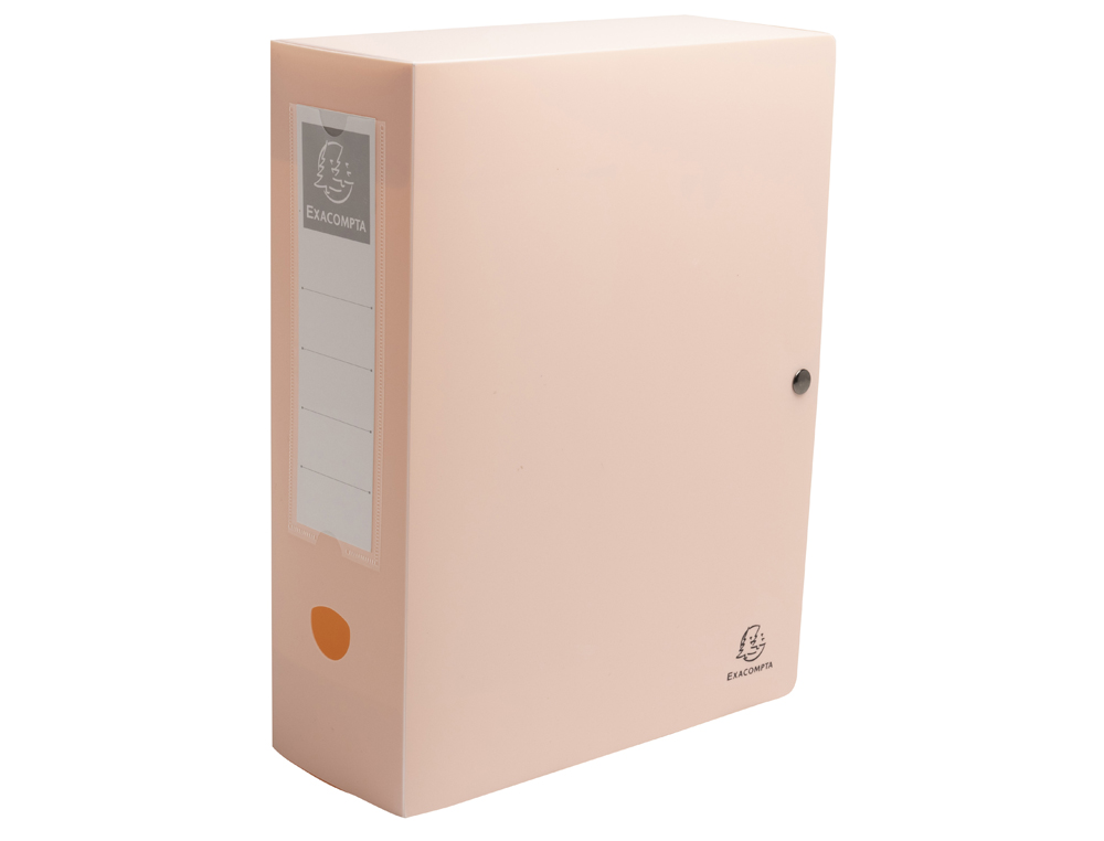 BOITE CLASSEMENT EXACOMPTA SKANDI A4 PP RECYCLE FERMETURE PRESSION DOS 100MM COLORIS ASSORTIS