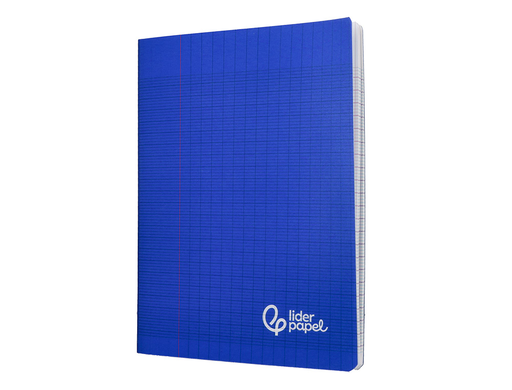 CAHIER PIQURE LIDERPAPEL COUVERTURE PP 170X220MM 96P SEYES COLORIS BLEU