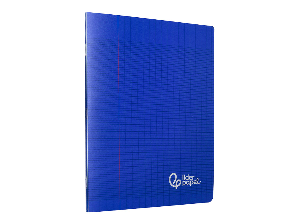 CAHIER PIQURE LIDERPAPEL COUVERTURE PP 170X220MM 96P SEYES COLORIS BLEU
