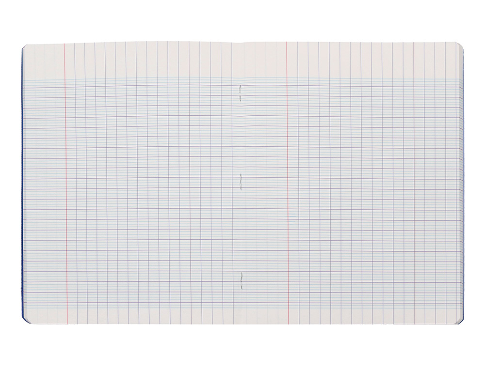 CAHIER PIQURE LIDERPAPEL COUVERTURE PP 170X220MM 96P SEYES COLORIS BLEU