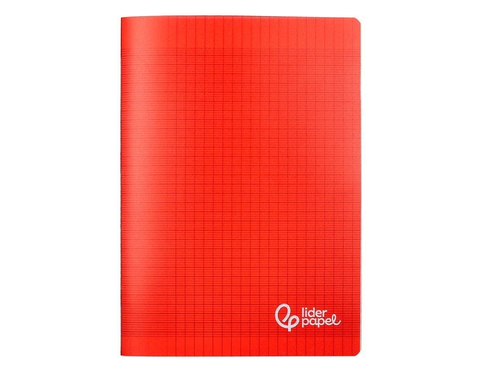 CAHIER PIQURE LIDERPAPEL COUVERTURE PP 210X297MM 96P SEYES COLORIS ROUGE