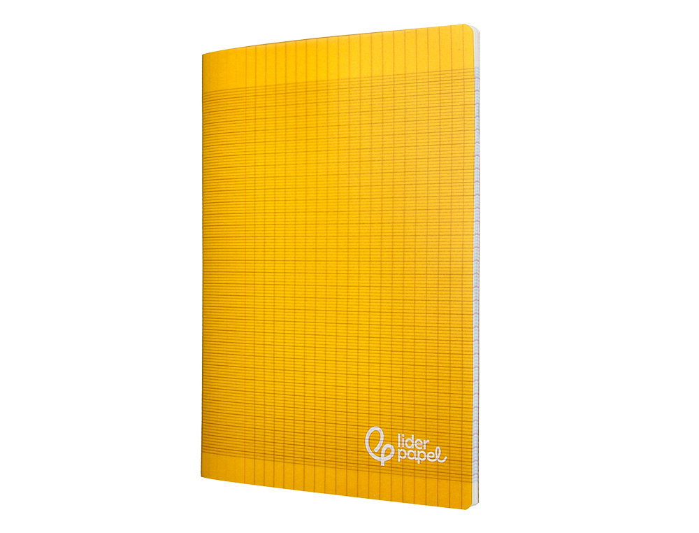 CAHIER PIQURE LIDERPAPEL COUVERTURE PP 210X297MM 96P   SEYES COLORIS JAUNE