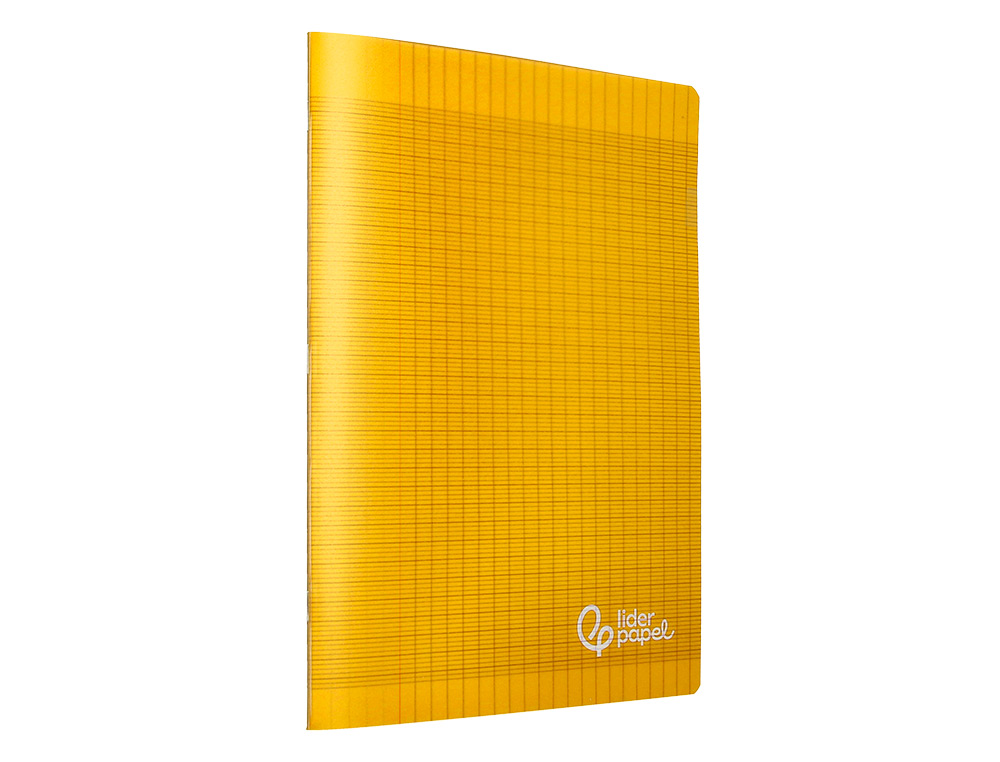 CAHIER PIQURE LIDERPAPEL COUVERTURE PP 210X297MM 96P   SEYES COLORIS JAUNE