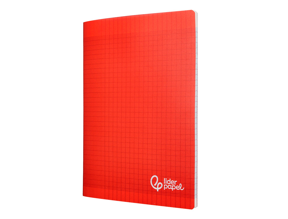 CAHIER PIQURE LIDERPAPEL COUVERTURE PP 240X320MM 48P   SEYES COLORIS ROUGE