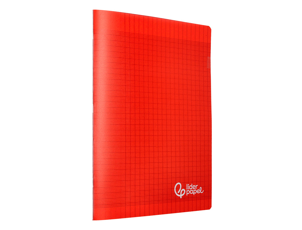 CAHIER PIQURE LIDERPAPEL COUVERTURE PP 240X320MM 48P   SEYES COLORIS ROUGE