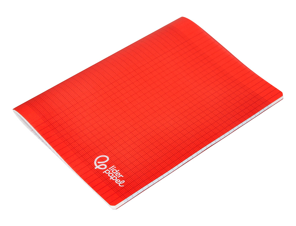 CAHIER PIQURE LIDERPAPEL COUVERTURE PP 240X320MM 48P   SEYES COLORIS ROUGE