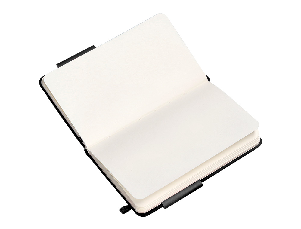 CARNET FERMETURE ELASTIQUE ANTARTIK NOTES COUVERTURE RIGIDE A6 PAPIER UNI IVOIRE 100 FEUILLES 80GR FSC COLORIS NOIR