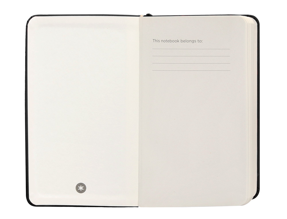 CARNET FERMETURE ELASTIQUE ANTARTIK NOTES COUVERTURE     RIGIDE A6 LIGNE 100 FEUILLES  80GR FSC COLORIS NOIR