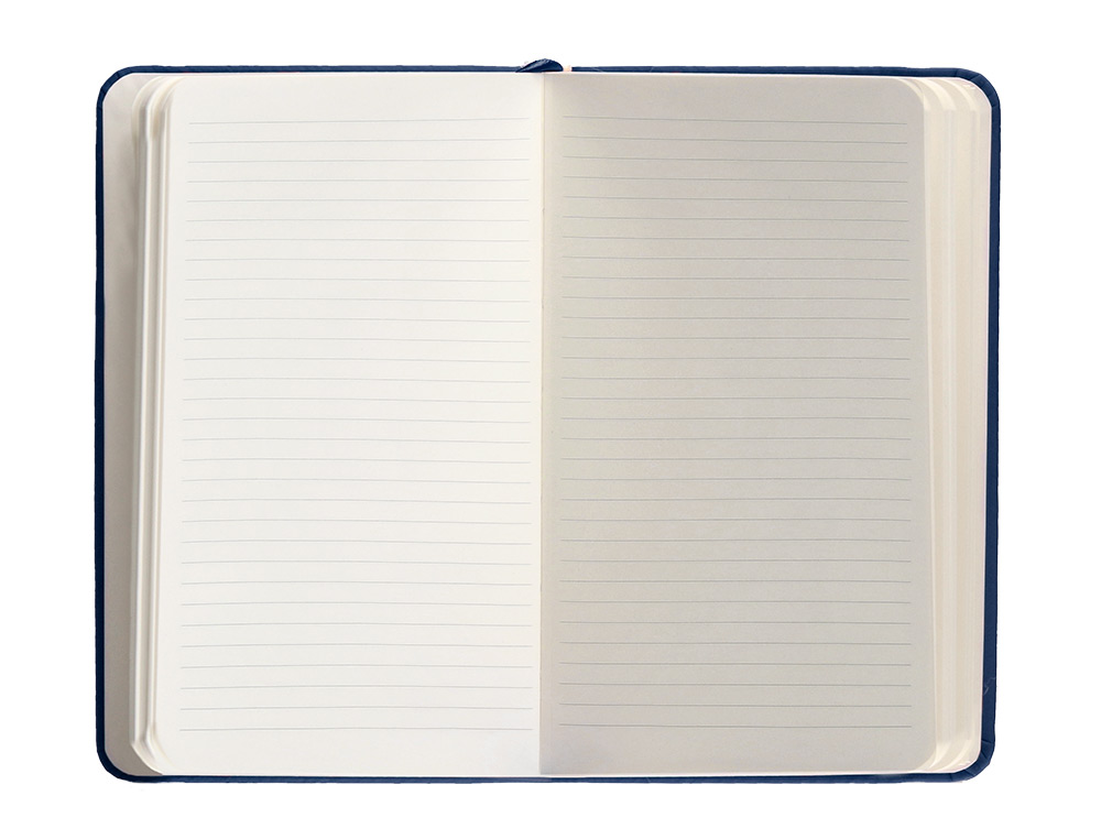 CARNET FERMETURE ELASTIQUE ANTARTIK NOTES COUVERTURE     RIGIDE A6 LIGNE 100 FEUILLES  80GR FSC COLORIS BLEU MARINE