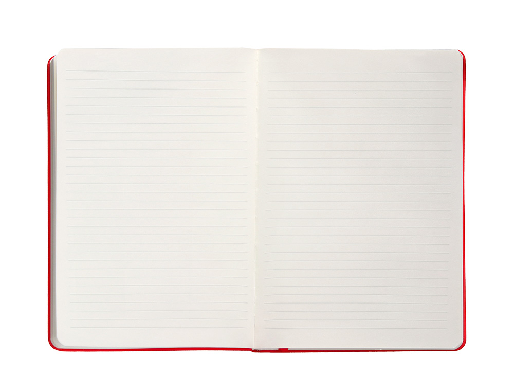 CARNET FERMETURE ELASTIQUE ANTARTIK NOTES COUVERTURE     RIGIDE A4 LIGNE 100 FEUILLES  80GR FSC COLORIS ROUGE