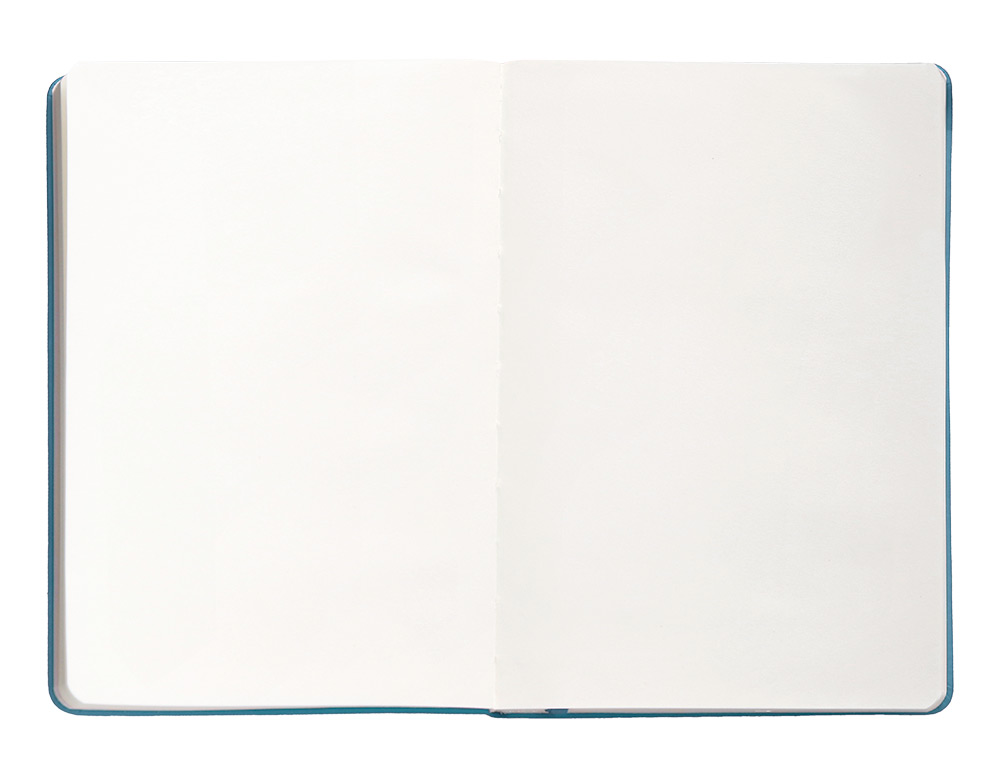 CARNET FERMETURE ELASTIQUE ANTARTIK NOTES COUVERTURE RIGIDE A5 PAPIER UNI IVOIRE 100 FEUILLES 80GR FSC BLEU CIEL