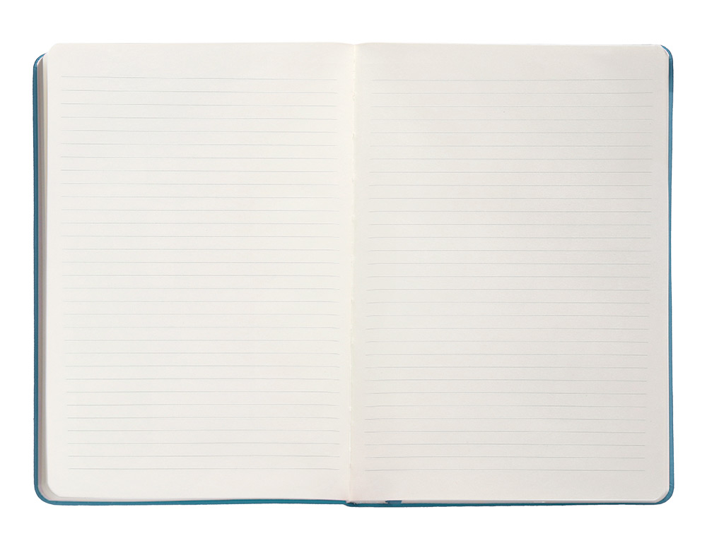 CARNET FERMETURE ELASTIQUE ANTARTIK NOTES COUVERTURE RIGIDE A5 LIGNE 100 FEUILLES 80GR FSC COLORIS BLEU CIEL