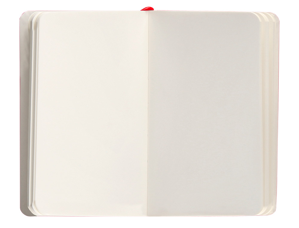 CARNET FERMETURE ELASTIQUE ANTARTIK NOTES COUVERTURE SOUPLE A6 PAPIER UNI IVOIRE 100 FEUILLES 80GR FSC COLORIS ROUGE